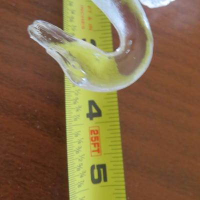 Vintage Clear Glass Swan Dish set of 4