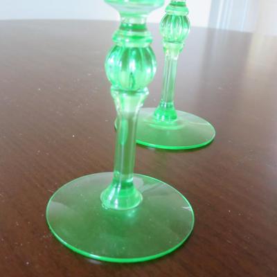 Tiffin-Franciscan Green Stem Wine Glass, set of 4