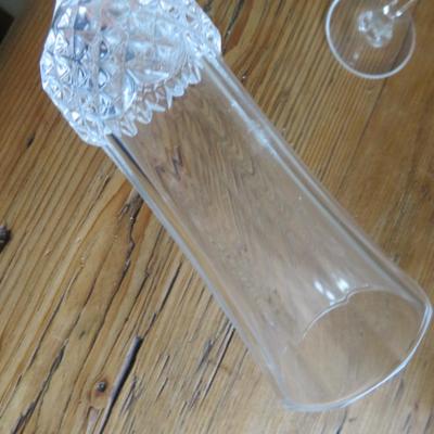 Vintage Lead Crystal Champagne Glasses Set of 4 - Cristal d' Arques Longchamp