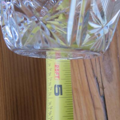 Ornate Crystal Tumbles / Cocktail Glasses - Lot of 5