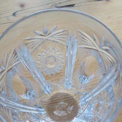 Ornate Crystal Tumbles / Cocktail Glasses - Lot of 5