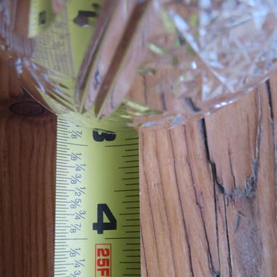 Ornate Crystal Tumbles / Cocktail Glasses - Lot of 5