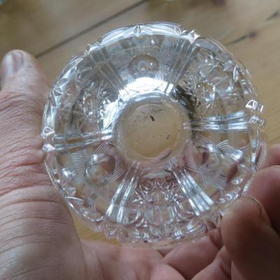 Ornate Crystal Tumbles / Cocktail Glasses - Lot of 5