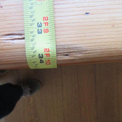 Large farmhouse table 190cm fir 1900 brewery raw natural wood - 6ft