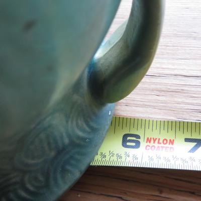 Roseville Zephyr Lily Vase, Green, 202-8, 8 1/4"