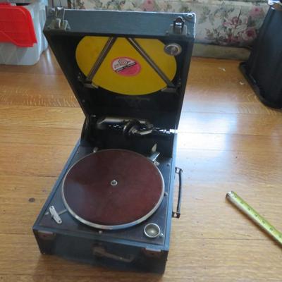 Vintage Columbia Grafonola Viva-tonal No 112 Wind up Gramophone Made in England