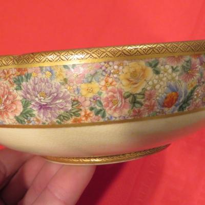 INCREDIBLE VINTAGE SATSUMA BOWL 6 INCHES