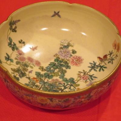 INCREDIBLE VINTAGE SATSUMA BOWL 6 INCHES