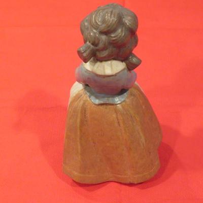 Lladro figurine Tenderness, Girl with Bunny Rabbit, 8"