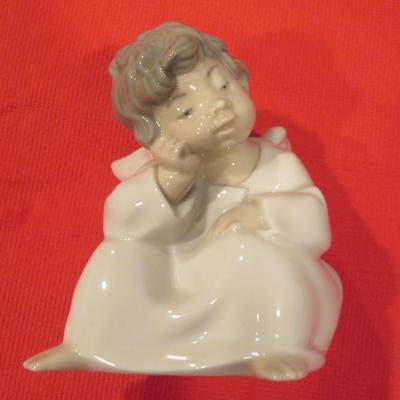 Lladro Little Boy Angel Figure