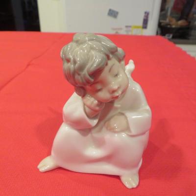 Lladro Little Boy Angel Figure