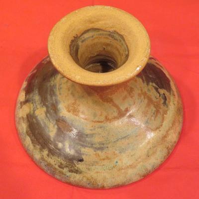 Mid Century Vintage Art Pottery Ceramic Footed Compote / Trinket Dish