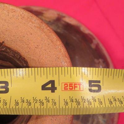 Mid Century Vintage Art Pottery Ceramic Footed Compote / Trinket Dish