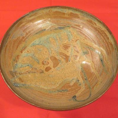 Mid Century Vintage Art Pottery Ceramic Footed Compote / Trinket Dish