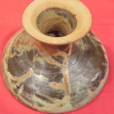 Mid Century Vintage Art Pottery Ceramic Footed Compote / Trinket Dish