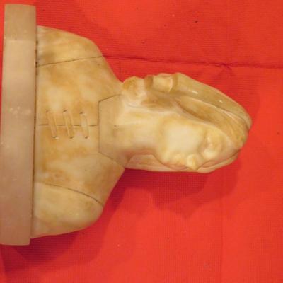 G. Bessi, "Jeanne D'Arc" Alabaster Bust