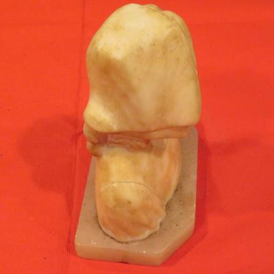 G. Bessi, "Jeanne D'Arc" Alabaster Bust