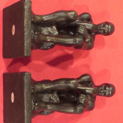 Vintage "The Thinker" Chalkware Statue Sculpture Figure, Light weight