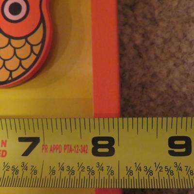 Vintage Woodland Nursery Childs Decor Wall Art w/ Magnet - Lot of 2 - Owls & Cat