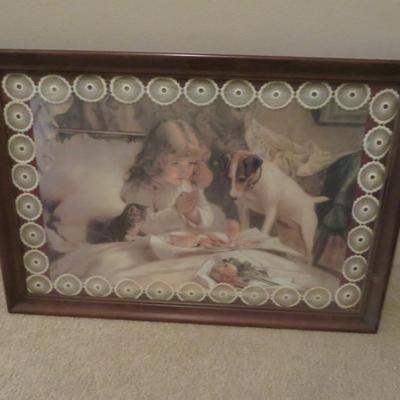 Charles Burton-Barber 1894 Saying Our Prayers Framed Print