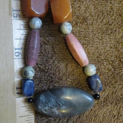 Genuine Stone Necklace Lot - 10 Great Necklaces - Estate Jewelry Lot