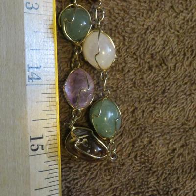 Genuine Stone Necklace Lot - 10 Great Necklaces - Estate Jewelry Lot