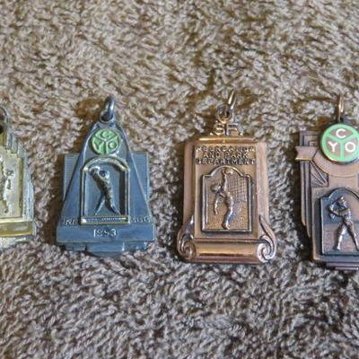 Rare 1950's Sports Medals - lot of 4