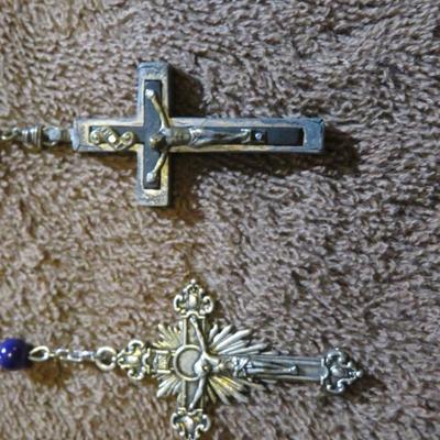 Catholic Religious Rosery and Cross Lot - Estate Jewelry Lot