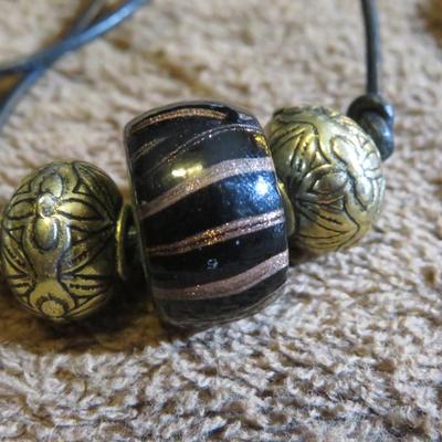 Estate Jewelry Glass Bead Bracelet & Necklace Lot - Lot of Ten Pieces -