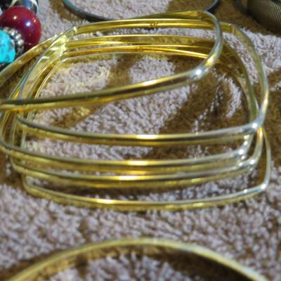 Estate Jewelry Bracelet Lot - Large Table Lot - Must See