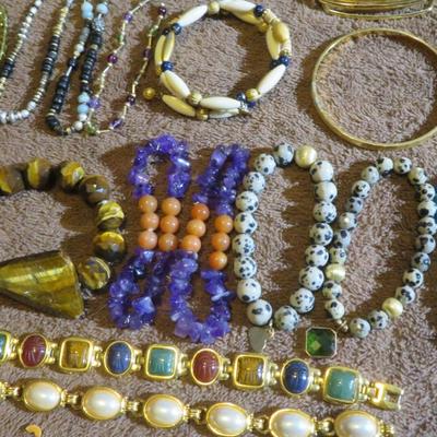 Estate Jewelry Bracelet Lot - Large Table Lot - Must See
