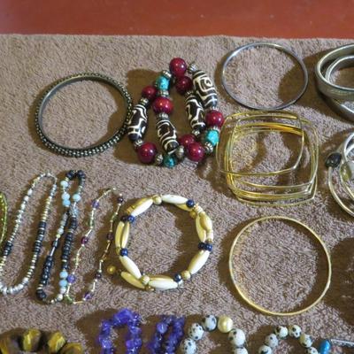 Estate Jewelry Bracelet Lot - Large Table Lot - Must See