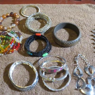 Estate Jewelry Bracelet Lot - Large Table Lot - Must See