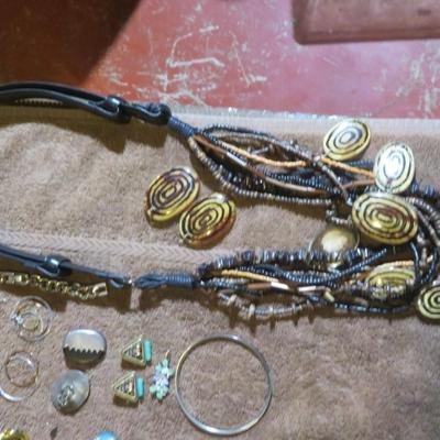 Misc Estate Jewelry Lot - Russian Olympic Pins, Single Earrings & Broken Jewelry For Parts - Cufflinks ++++