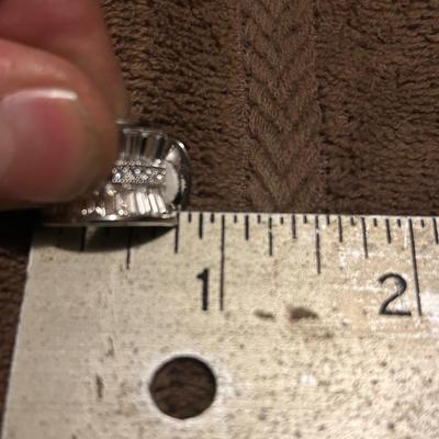 Nolan, Miller, flower, brooch, and rhinestone earrings, estate lot