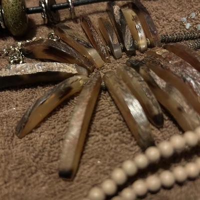 Estate, jewelry lot, large lot of necklaces.