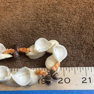 Estate jewelry lot of 5 shell necklaces