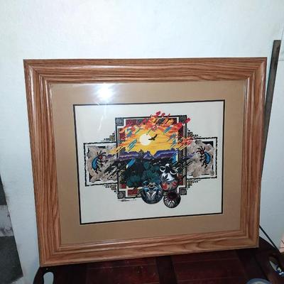 FRAMED NATIVE AMERICAN ARTWORK