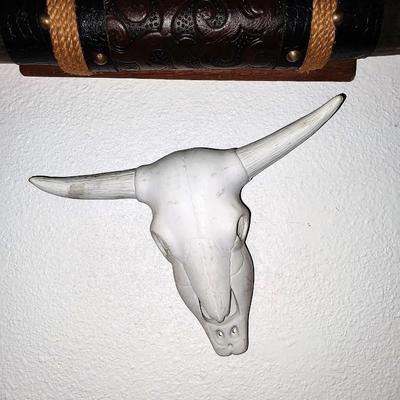 BULL HORNS AND DECRO SKULL
