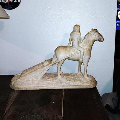 UNPAINTED NATIVE AMERICAN FIGURINES