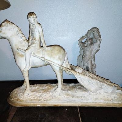 UNPAINTED NATIVE AMERICAN FIGURINES