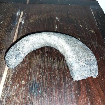 SMALL ANIMAL PELT AND TWO ARTIFACTS FROM BONE