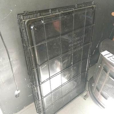 BLACK WIRED DOG CAGE/CRATE