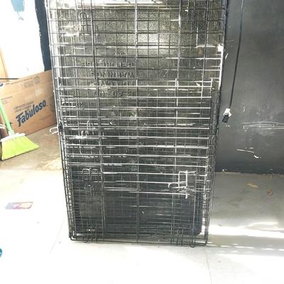 BLACK WIRED DOG CAGE/CRATE