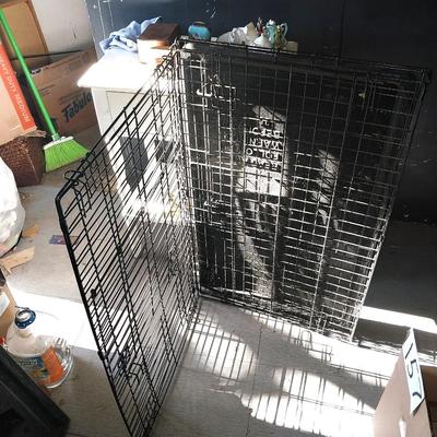 BLACK WIRED DOG CAGE/CRATE