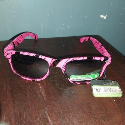 TWO PAIR NEW SUNGLASSES WITH TAGS AND PIRANHA EYEWARE CORD