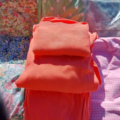 BRIGHT COLORED AND FLOWERY MATERIAL