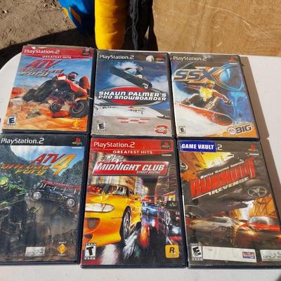 PLAYSTATION 2 GAMES-ATV-RACEING AND SNOWBOARDING