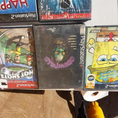 PLAYSTATION 2 GAMES-HAPPY FEET-TEAM AMERICA-SPONGE BOB-MORE