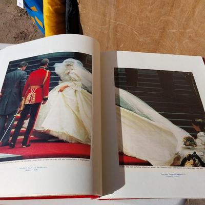 TWO LARGE SCRAP BOOKS FILLED OF PRINCE CHARLES AND PRINCESS DIANA